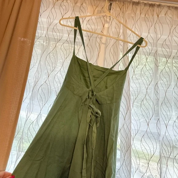 Madewell Tie-Back Midi Dress NWT - Picture 4 of 5